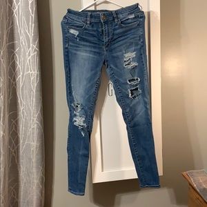 American Eagle high rise jeggings size 8